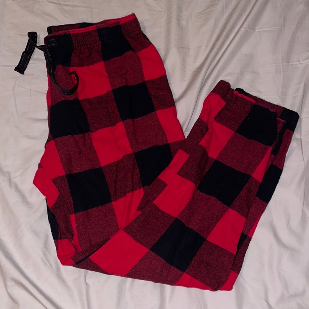 Old Navy Red Plaid Flannel PJ Pants